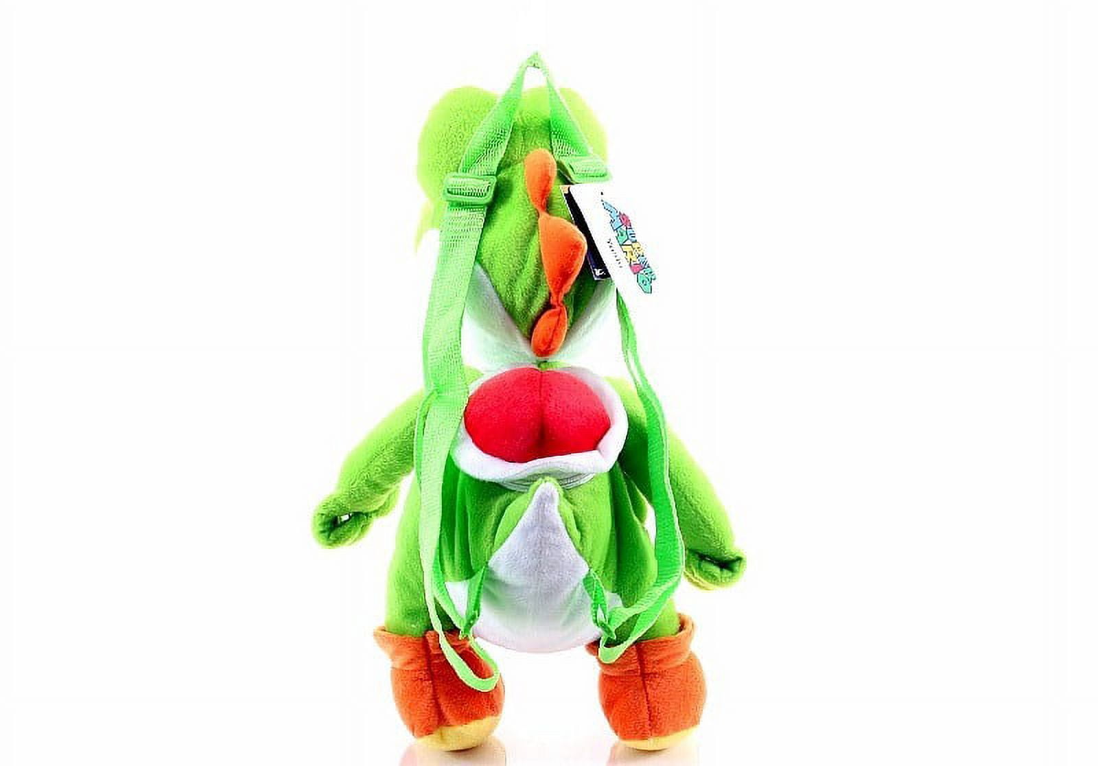 Nintendo Super Mario Bros Yoshi Green Cute and Cuddly Plush Backpack