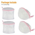 thumbnail image 4 of TSV 4pcs Bra Washing Bags, Mesh Lingerie Laundry Zipper Bag, Delicates Washer Machine Net Protector, Travel Storage Organize Bag for Women Underwear Socks Silk Stockings, 4 of 8