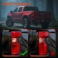 thumbnail image 2 of TRUE MODS Smoked Full LED Tail Light Assembly Replacement for 2019-2025 Chevy Silverado 1500 2500 3500 HD w/ Stock Halogen Bulb Aftermarket Custom Driver Passenger Rear Brake Turn Signal Taillight, 2 of 8