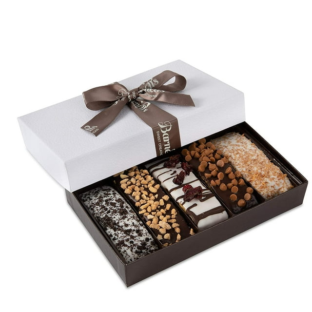 Barnett's Holiday Cookies Pack, Gourmet Chocolate Biscotti Assortment 