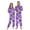 W523, variant on joogoo Palm Trees Purple Unisex Adults Onesies Pajamas Jumpsuits L