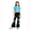 0-Blue&435, variant on Tiijoy Girls Outfits Fashion Butterfly Short Sleeve Crop Top Flare Pants Set, Sizes 9-10