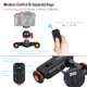 thumbnail image 4 of Carro de vídeo Andoer L4 PRO Cámara motorizada de video Dolly con indicación de escala Control deslizante eléctrico Control remoto inalámbrico Mini patín deslizante ajustable de 3 velocidades para cám Andoer  Videoclip, 4 of 7