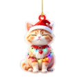 thumbnail image 2 of Dalxymotic Christmas Pet Acrylic Pendant, Christmas Acrylic Hanging Ornaments, Flat Printed Pet Pendant, Cute Ornament, Christmas Tree Decoration for Home, Mantel, Bookshelf, Desk, 2 of 8