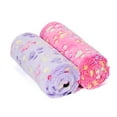 thumbnail image 3 of LUXMO 2Pack Puppy Blanket Warm Soft Pet Dog Cat Blankets Sleep Mat Bed Cover with Paw Print Pattern for Dog Cat Puppy Kitten and Other Small Animals, 3 of 7