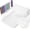 White, variant on Non-Slip Bath Tub Mat, 39x16 Inch Extra Large Shower Mat with Drain Holes & Suction Cups, Machine Washable, White
