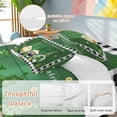 thumbnail image 4 of St. Patrick's Day Twin Size Comforter Set, Green Hat Gnome Shamrocks Green Wood Grain Plaid Bedding for All Seasons, 4 Pcs Bed Set, 1 Quiltcover (68"x86") ,1Sheet(67"x116"), 2Pillowcases (30"x20"), 4 of 10