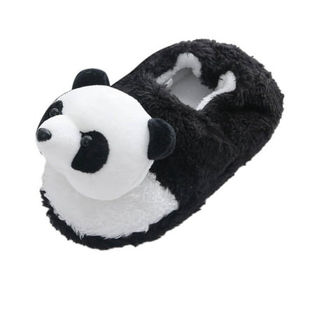 

Childrens Girl Cotton Slippers Cute Stereoscopic Panda Warm Indoor Non Slip Cotton Slippers Toddlers Shoes Boys