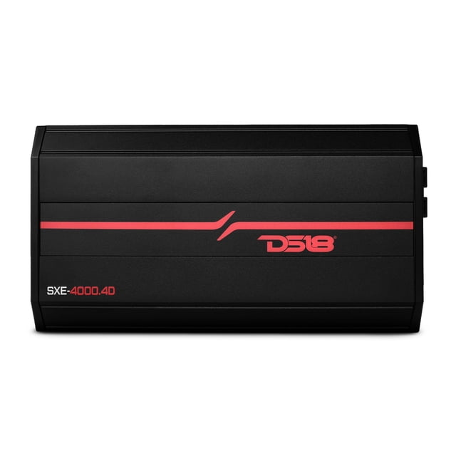 Amplificador de coche DS18 SXE-4000.4D/BK Clase D de rango completo 4000 W