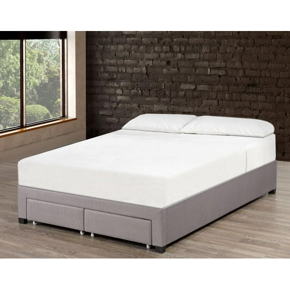 Emil Queen Platform Bed Base, Grey