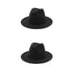thumbnail image 2 of Sonducket Sombrero con hebilla de cinturón, gorros grandes de Color sólido para otoño e invierno, gorros de lana para mantener el calor, Gris oscuro 58cm 2Conjunto, 2 of 6