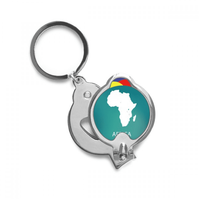 África, continente esbozo silueta Mapa Cortaúñas afiladas cortaúñas de acero inoxidable
