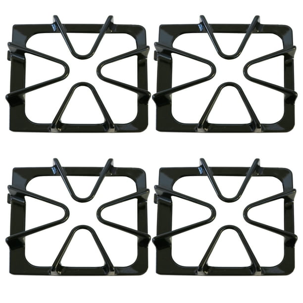 Kitchen Basics 101 4 Pack Gloss Black Oven Stove Range Burner Grates