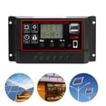 thumbnail image 3 of Controlador Fotovoltaico Controlador de Carga Solar, Soporte Dual Protección de Corriente Inversa 5V Patio de Salida para El Hogar Al Aire Libre Industrial, 3 of 7