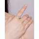 thumbnail image 2 of 1pc Blue Flower Ring For Women Sterling Silver Glamorous Valentine's Day Fine Jewelry Gift, 2 of 5