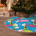 thumbnail image 5 of Sikiie Color Dachshund Dog Nativity Christmas Tree Skirt, Jesus Christian Winter Holiday Tree Mat Decoration(30-48IN)48", 5 of 6