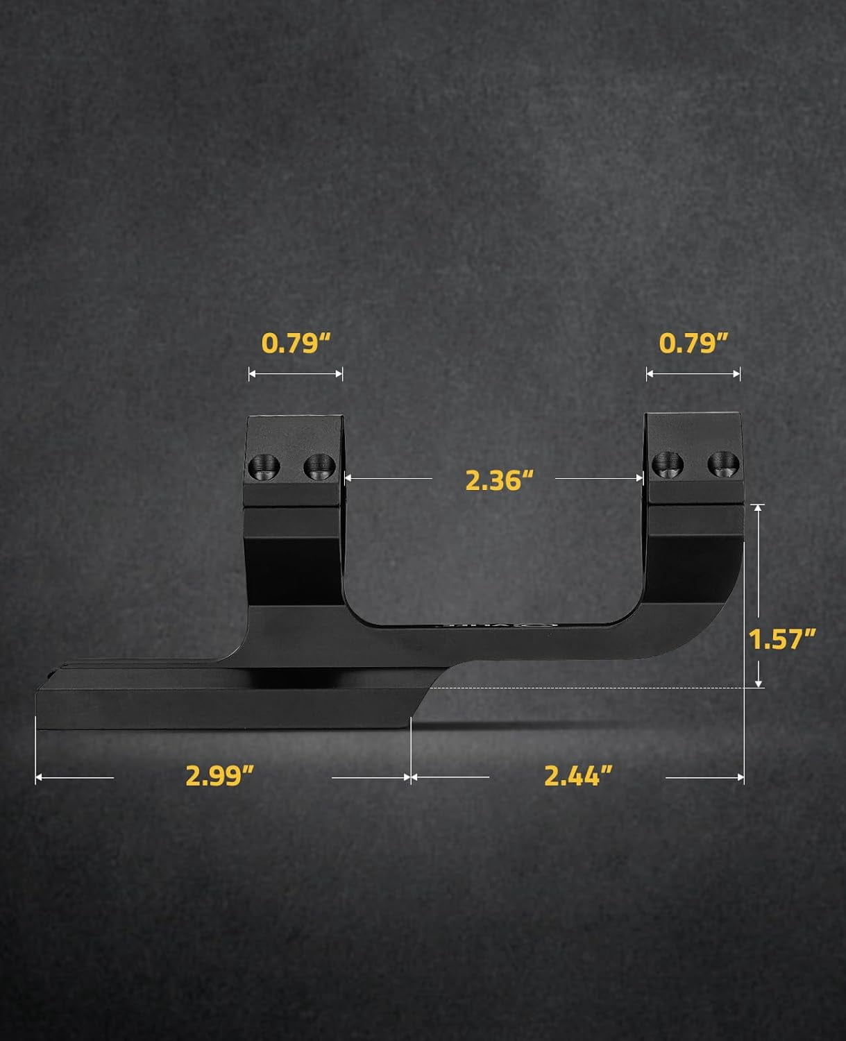 CVLIFE 1-6x24 LPVO Scope with 30mm Cantilever Mount ,Second Focal Plane Scopes with Zero Reset
