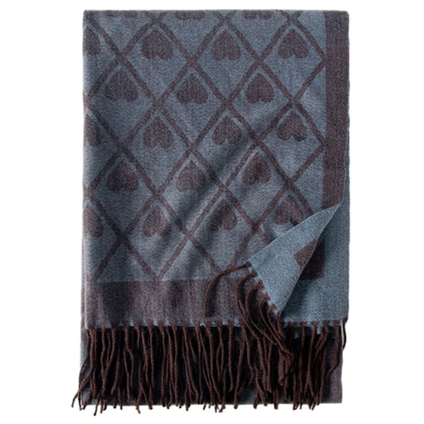 Bufandas a cuadros de tartán para mujer invierno,Bufandas largas para mujer con flecos,Bufanda súper suave para mujer invierno