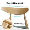 thumbnail image 6 of Harper & Bright Designs 5 Pieces Minimalist Dining Set, Rubberwood Dining Table with 4 Ergonomic Chairs Chairs for Kitchen Small Place, Natural+Grey,White Oak, 6 of 20