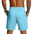 thumbnail image 4 of Iaqnaocc 250 Anniversary Usa Mens Sweatpants Independence Day 250 anniversary usa flag Gym Shorts Men Drawstring Athletic Baggy Elastic Mens Vacation Shorts With Pockets Light Blue XL, 4 of 4