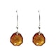 thumbnail image 4 of Juego de aretes y cadena con dije corte Majestic, plata mexicana ley .925, Ambar, 4 of 5