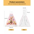 thumbnail image 4 of Easter Bunny Eggs Radish Hand Towel Household Bathroom Microfiber Absorbent Towel Kitchen Hanging Cleaning Cloth, 4 of 6