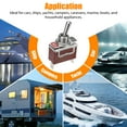 thumbnail image 5 of PrePat Heavy Duty 20A 125V & 15A 250V Toggle Switch SPST On-Off Amp 2 Terminal Car Boat, 5 of 7