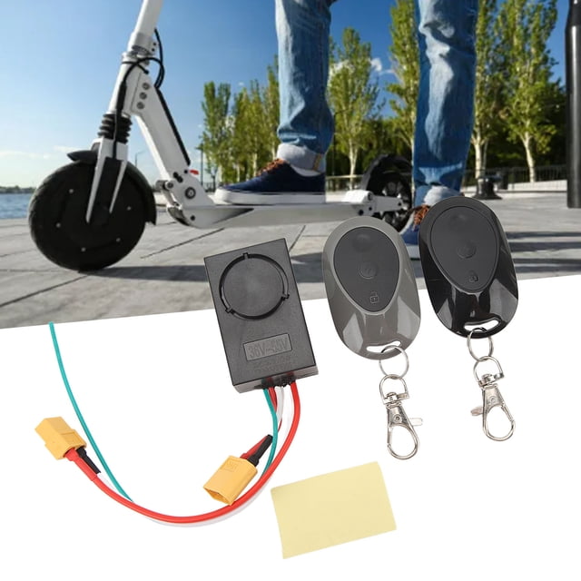 Alarma De Seguridad Para Bicicleta Eléctrica, Alarma Para Scooter Eléctrico Fácil De Instalar Metal ABS Antirrobo De Alto Volumen Con 2 Controles Remotos Para Uso Universal De