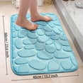 thumbnail image 4 of 1pc Cobblestone Pattern Bath Rug, Soft Non-Slip Quick Dry Bath Mat, Water Absorbent Shower Carpet For Home Bathroom, Bathroom Accessories ,Bathroom Decor , Bathroom decorations, 4 of 10