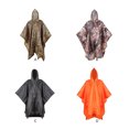 thumbnail image 4 of Imperméable Portable 3 en 1 Randonnée Camping Poncho Pêche Voyage Couverture de Pluie pour Activité Extérieure Camouflage Feuille, 4 of 6