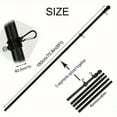 thumbnail image 3 of 6FT Flag Poles for Outside, Stainless Steel Flag Pole Kit with 360° Rotating Ring, Winding Free Spinning Flagpole, Wall-Mounted, for House Porch Yard Outdoor Fences, 3 of 6