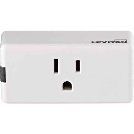 1PACK Leviton Decora Smart 15A Single WiFi Mini Outlet, White