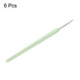 thumbnail image 3 of Uxcell 6 piezas de pinceles de detalle de pintura de 10 mm, pincel miniatura para pintura en acuarela y acrílico (1#), verde, 3 of 6