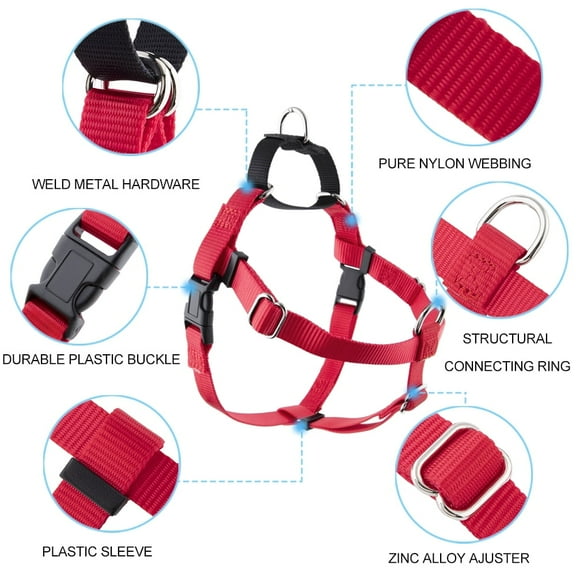 Dog Harness - Easy Walk Harness 100% Pure Nylon Adjustable Harness