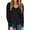 5#4400 Black, variant on TEMOFON Women's Tops Long Sleeve V-Neck Shirts Loose Casual Tee Cute T-Shirt with Pocket Fall Winter Flowy Tunic Tee Black