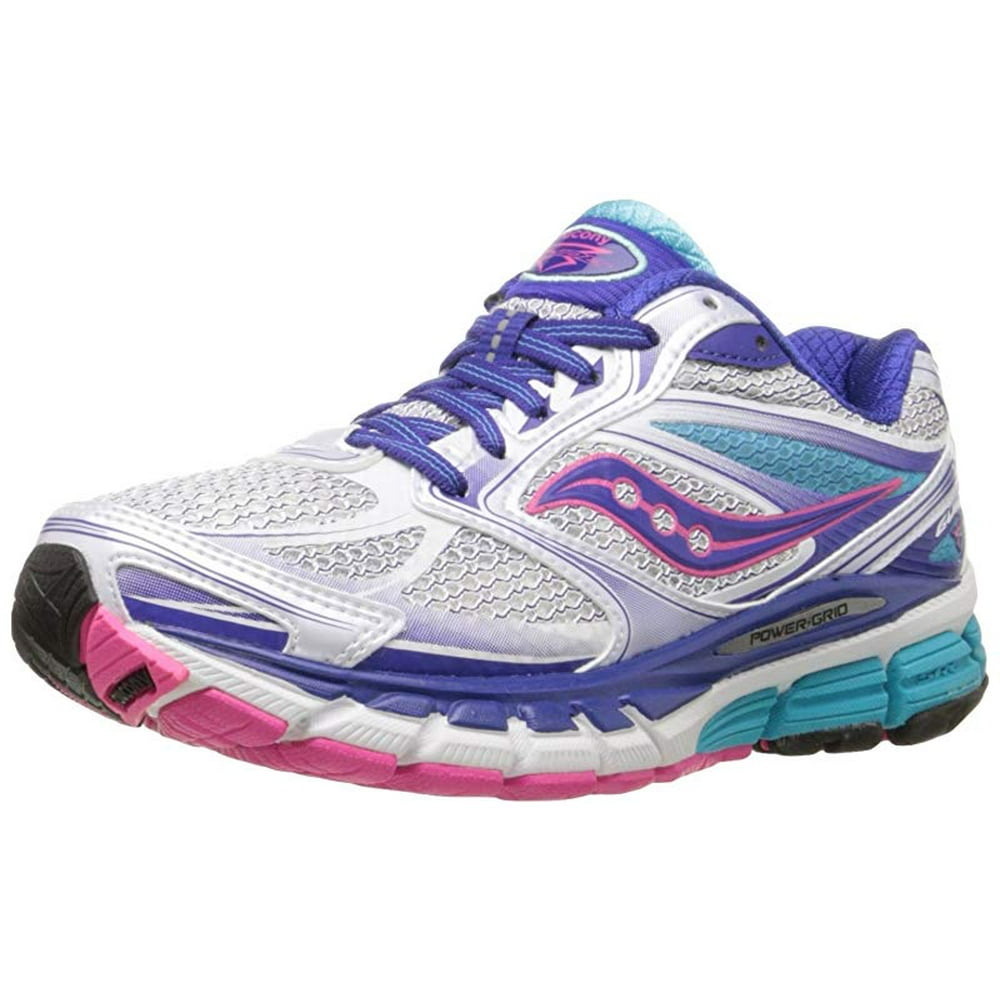 Saucony - Saucony Women's Guide 8 Running Shoe, White/Twilight/Pink, 10 ...