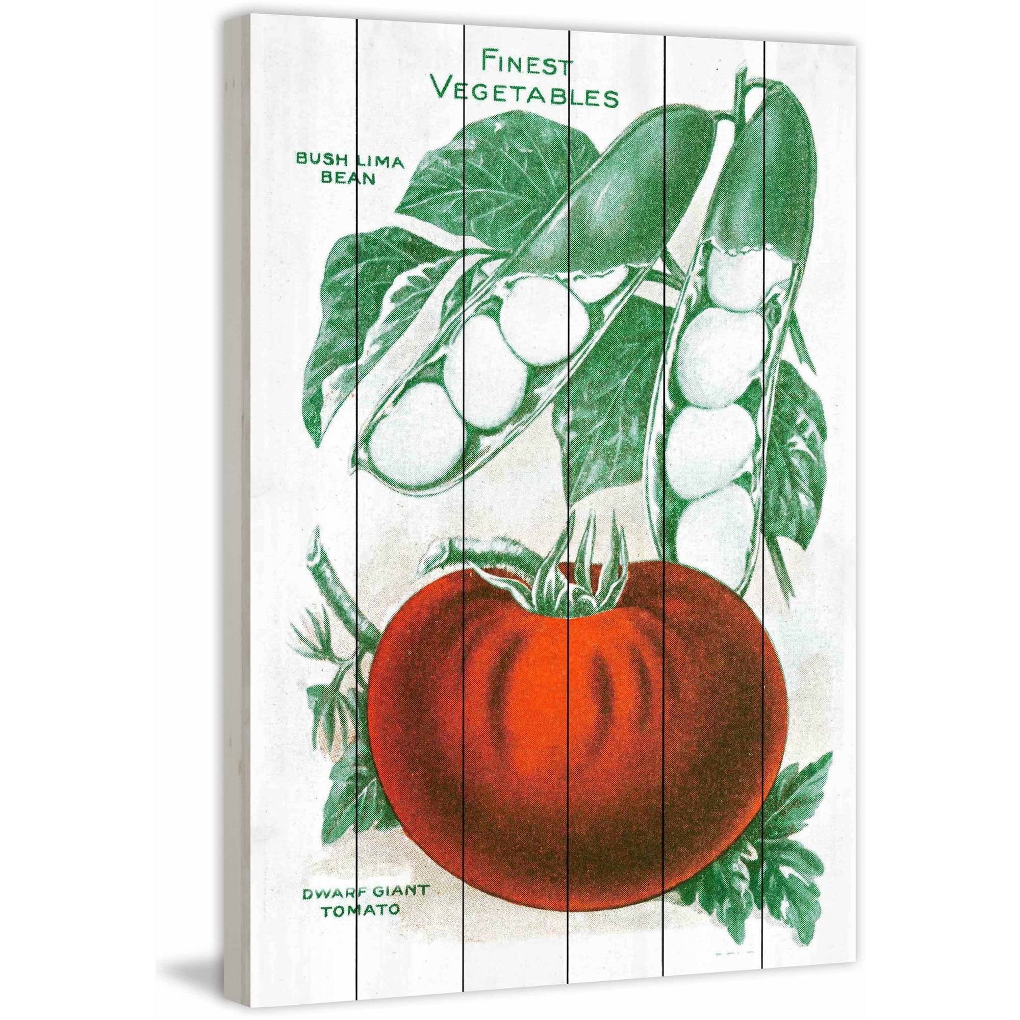 Marmont Hill "Seed Art 2-2" Painting Print on White Wood
