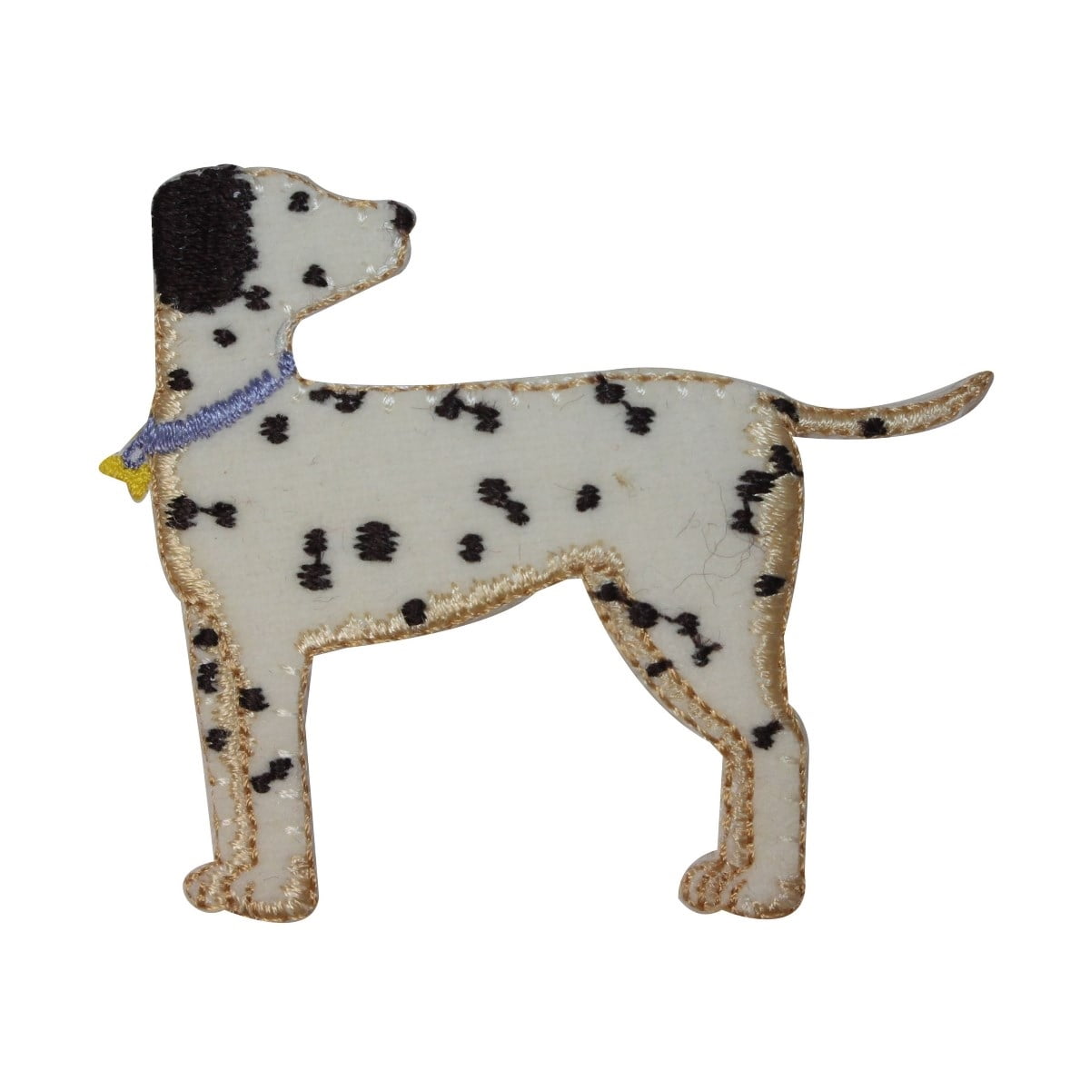 ID 2837A Fuzzy Dalmatian Patch Firehouse Dog Fluffy Embroidered Iron On ...