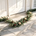 thumbnail image 6 of Gleefy Christmas Rattan Garland, 5.9 ft Artificial Leaves Swag for Staircase Railing, Fireplace, Indoor Christmas Display, 6 of 6