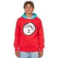 thumbnail image 6 of Dr. Seuss Hoodie Men's Thing 1 Thing 2 Reversible Zip Up Costume Sweatshirt, 6 of 6