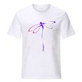 thumbnail image 2 of DailyTrove Women's Abstract Line Art Graphic T-Shirt - Short Sleeve Casual Tee, Artistic for Gallery & Outings, 2 of 3