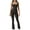 Brown, variant on QATAINLAV Flare Jumpsuits for Women Strappy Square Neck Overalls Bodycon Full Length Rompers Long Pants Solid Color Workout Playsuit Sport Bodysuit, Brown, M