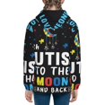 thumbnail image 6 of Naloa I Love With Autism To The Moon And Back Teenage Zipper Hoodie, Long Sleeve Zip Up Hoodies Casual Jackets Tops for 7-12 Years-Medium, 6 of 6