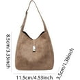 thumbnail image 6 of SPEKSEE Women Faux Suede Shoulder Bag Large Capacity Travel College Work Tote Handbag Handbag for Women Work Shopping Travel, 6 of 9