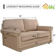 thumbnail image 7 of Easy-Going Reversible Sofa Slipcover Water Resistant Couch Cover, Loveseat Size, Taupe/Ivory, 7 of 7