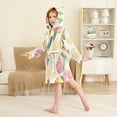 thumbnail image 4 of FORMRS Kids Bathrobe Unisex Hooded Robe Toddler Pajamas Sleepwear, Size 2-3T, Grapefruit Slices, 4 of 7