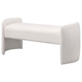 thumbnail image 3 of Perie Accent Bench, Modern Ivory Boucle, Soft Foam Cushions, 55 Inch, 3 of 6