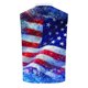 thumbnail image 3 of Camisas de Suéter para Hombre, Moda Casual sin Mangas, Cremallera de Impresión Turndown Tanque Deportivo, 3 of 5