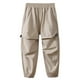 thumbnail image 1 of Odeerbi 4-16 Años Niños Niñas Pantalones Cargo Deportes Atlético Pantalones Jogger Primavera Verano Color Sólido Casual Pantalones de Trabajo Con Bolsillo, 1 of 5