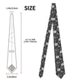 thumbnail image 3 of Men'S Tie 4.7×3.1in Is Not Easy To Deform And Fade Anti-Drift Button Design Is Easy To Take Care Of For Work Travel Daily Business Flowers Carnation Snapdragon Butterflies Bees, 3 of 8